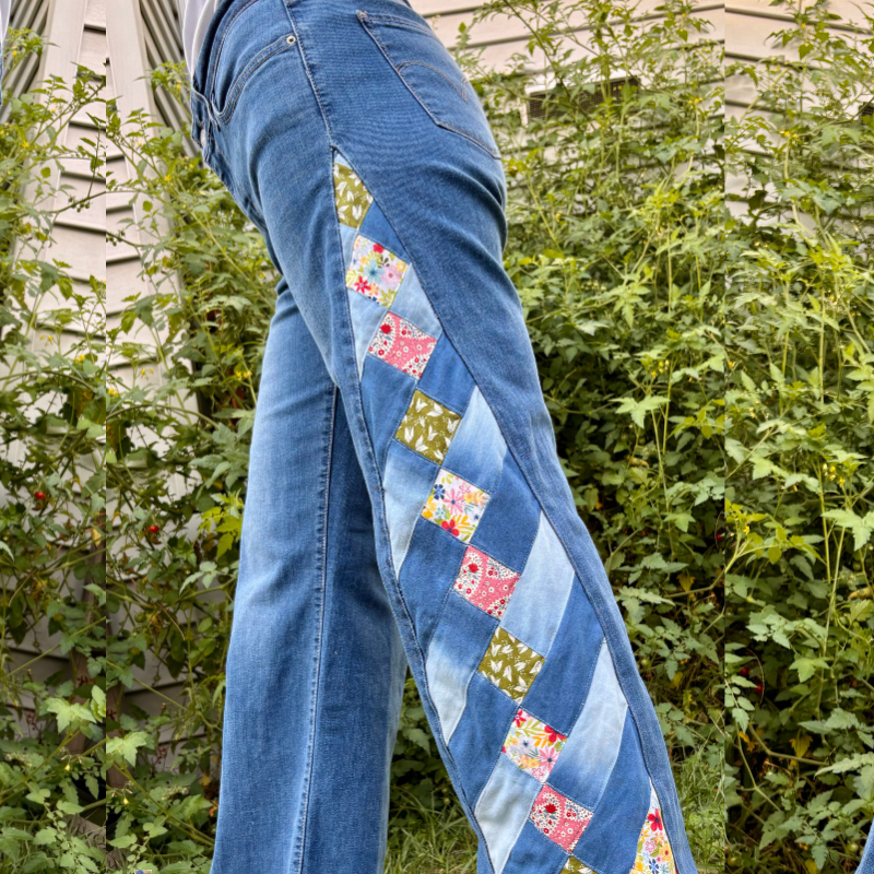 Boho Styled Levis 712 Slim Jeans