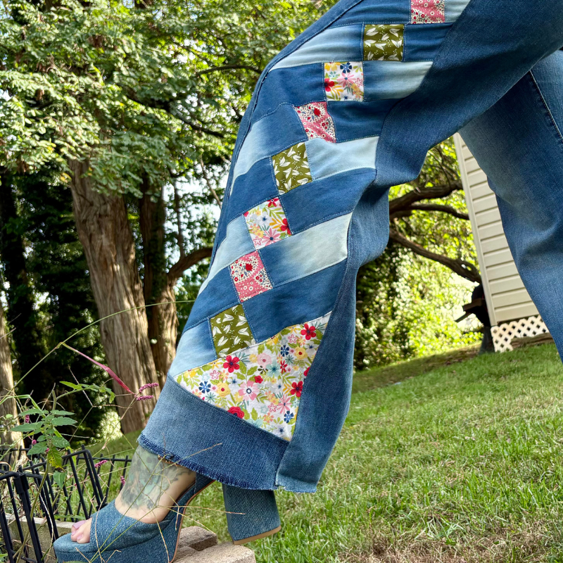 Boho Styled Levis 712 Slim Jeans